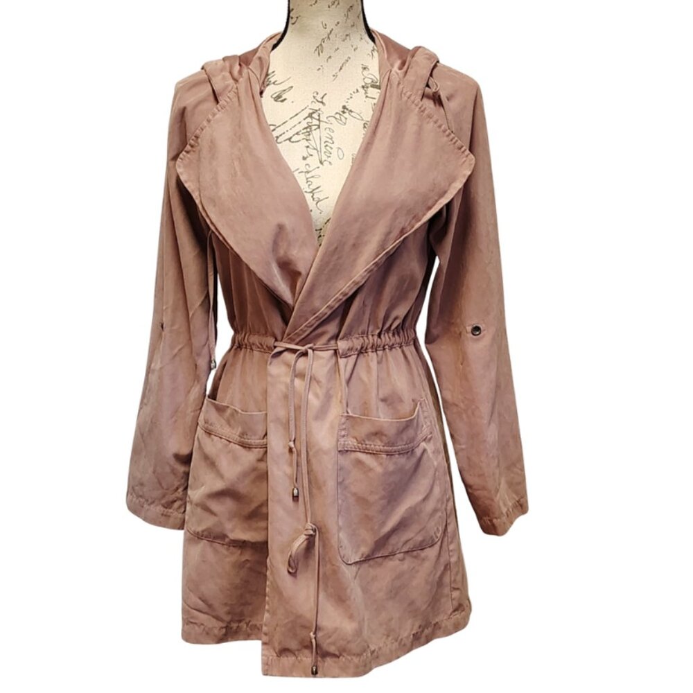 BE COOL Women's Trench Coat in Dusty Rose